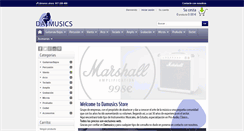 Desktop Screenshot of damusics.com