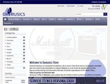 Tablet Screenshot of damusics.com